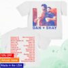Dan + Shay Store Merch Heartbreak Summer Tour T-Shirt 2 kenny dan shay store merch heartbreak summer tour t shirtpsdd