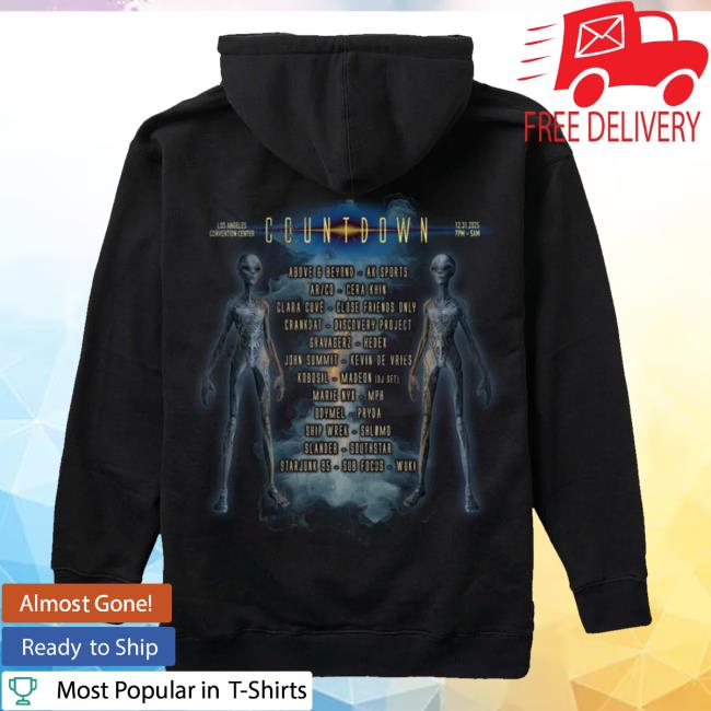 Insomniac Shop Merch Store Countdown 2025 Lineup Hoodie Insomniac Shop Merch Store Countdown 2025 Lineup Hoodie