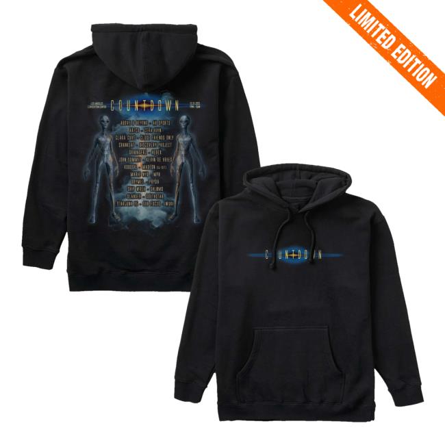 Insomniac Shop Merch Store Countdown 2025 Lineup Hoodie Insomniac Shop Merch Store Countdown 2025 Lineup Hoodie