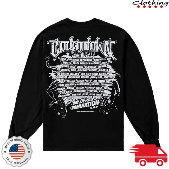 Insomniac Shop Merch Store Countdown Disruption Lineup Ls Tee Insomniac Shop Merch Store Countdown Disruption Lineup Ls Tee