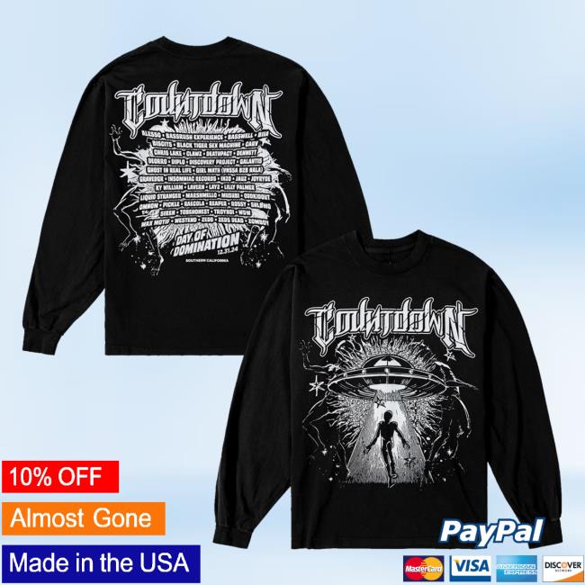 Insomniac Shop Merch Store Countdown Disruption Lineup Ls Tee Insomniac Shop Merch Store Countdown Disruption Lineup Ls Tee