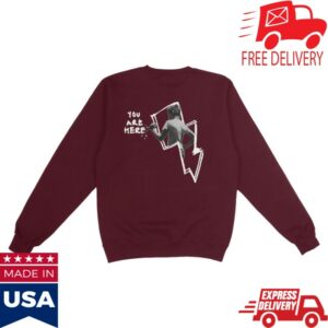 Dfa Records Store Merch Lcd Soundsystem Knockdown Center 2025 Maroon Crewneck Sweatshirt