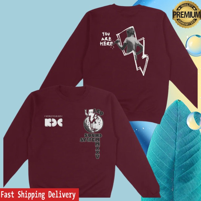 Dfa Records Store Merch Lcd Soundsystem Knockdown Center 2025 Maroon Crewneck Sweatshirt Dfa Records Store Merch Lcd Soundsystem Knockdown Center 2025 Maroon Crewneck Sweatshirt