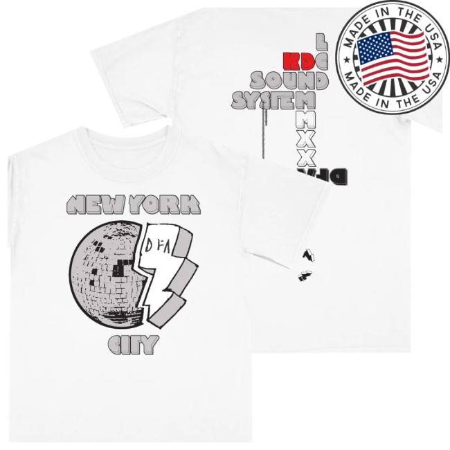 Dfa Records Store Merch Lcd Soundsystem Knockdown Center 2025 White T-Shirt Dfa Records Store Merch Lcd Soundsystem Knockdown Center 2025 White T-Shirt