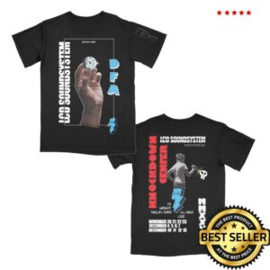 Dfa Records Merch Store Lcd Soundsystem Knockdown Center 2025 Black T-Shirt