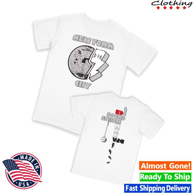 Dfa Records Merch Store Lcd Soundsystem Knockdown Center 2025 White T-Shirt Dfa Records Merch Store Lcd Soundsystem Knockdown Center 2025 White T-Shirt