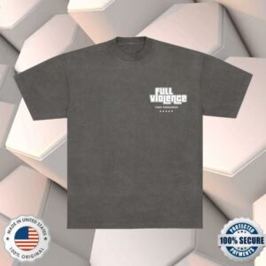 Full Violence Merch Store Blades And Shades Premium Tee In Garment-Dyed Shadow