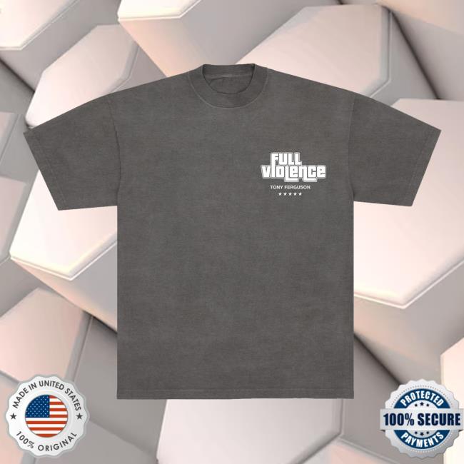 Full Violence Merch Store Blades And Shades Premium Tee In Garment-Dyed Shadow Full Violence Merch Store Blades And Shades Premium Tee In Garment-Dyed Shadow