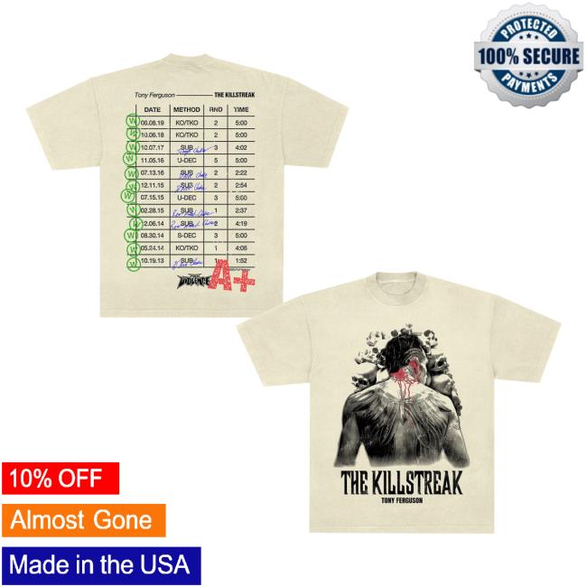 Full Violence Merch Store Killstreak Tee Premium Tee In Garment-Dyed Off-White Full Violence Merch Store Killstreak Tee Premium Tee In Garment-Dyed Off-White