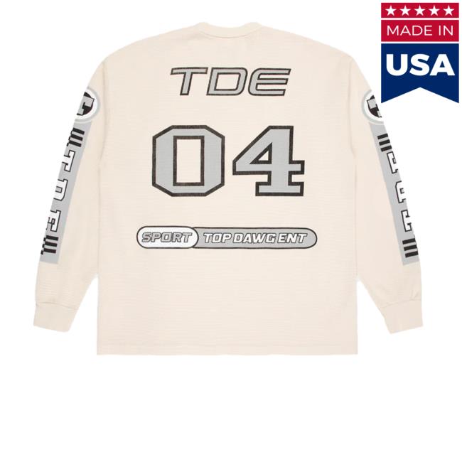 Top Dawg Entertainment Merch Store Tde Sports Thermal Long Sleeve Top Dawg Entertainment Merch Store Tde Sports Thermal Long Sleeve