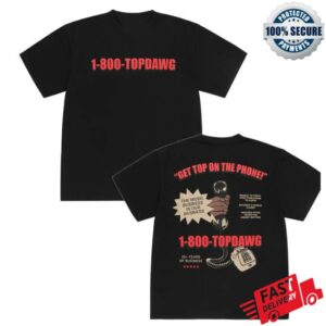 Top Dawg Entertainment Merch Store 1-800 Tee