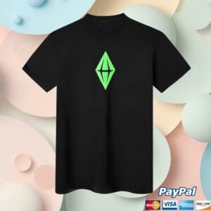 Shop The Sims Merch Store The Sims Plumbob 2.0 T-Shirt Black