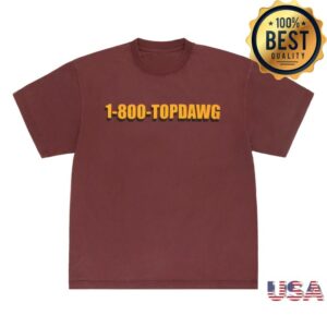 Tde Store Merch 1-800 Tee Mahogany