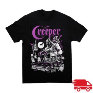 Creepercult Merch Store Mistress Of Death Car Tee Black