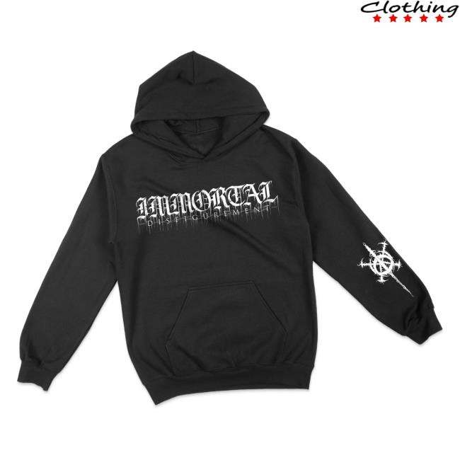 Immortal Disfigurement Merch Store Logo Hoodie Black Immortal Disfigurement Merch Store Logo Hoodie Black