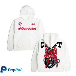 Ghost Racing Merch Store Ghost Girl Red Hoodie