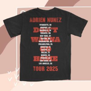 Adrien Nunez Store Merch Adrien Nunez Tour Tee
