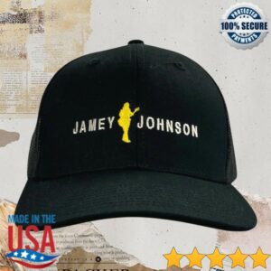 Jamey Johnson Store Merch Jamey Johnson Black Canvas Mesh Logo Cap