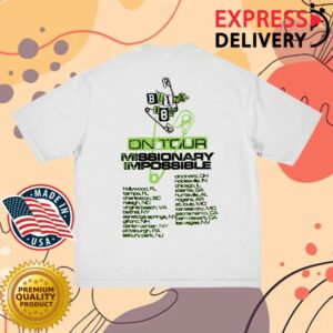 Blink 182 Store Merch White Skull 2025 Tour Tee