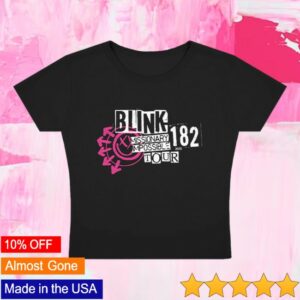 Blink 182 Store Merch Missionary Impossible Tour Women’s Crop T-Shirt