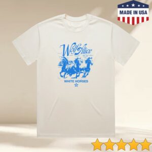 Wolf Alice Store Merch White Horses T-Shirt