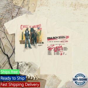 Burna Boy Store Merch Circle The Wagon Tour T-Shirt
