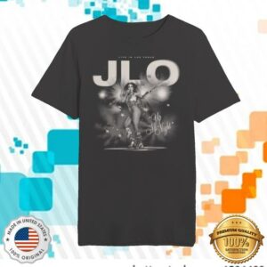 Jennifer Lopez Merch Store Up All Night Black & White Photo Tee