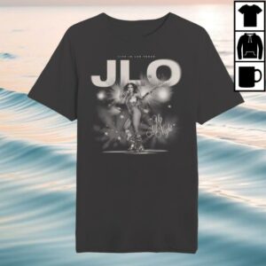 Jennifer Lopez Merch Store Shop Up All Night Black & White Photo Tee