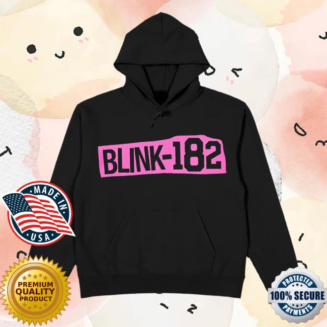 Blink182 Merch Store Shop Missionary Impossible Pink Brickwall Pullover Hoodie Blink182 Merch Store Shop Missionary Impossible Pink Brickwall Pullover Hoodie