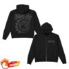 Blink182 Merch Store Shop Spray-Paint Smiley Black Zip Hoodie 2 kenny Blink182 Merch Store Shop Spray Paint Smiley Black Zip Hoodieaa