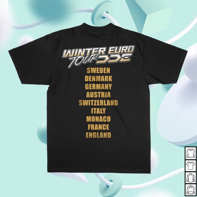 Dde Merch Garage Store Merch Winter Euro Tour Tee Dde Merch Garage Store Merch Winter Euro Tour Tee