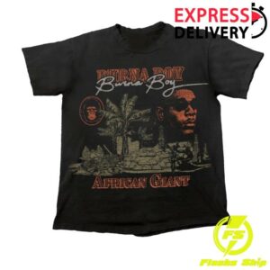 Burna Boy Merch Store African Giant Anniversary T-Shirt