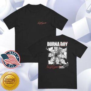 Burna Boy Merch Store Many Faces T-Shirt