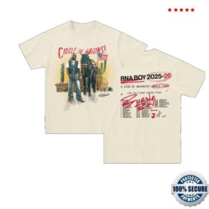 Burna Boy Merch Store Circle The Wagon Tour T-Shirt