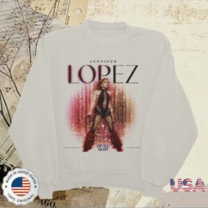 Jennifer Lopez Store Merch Up All Night Glitzy Crewneck