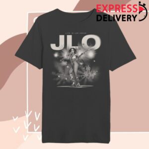 Jennifer Lopez Store Merch Up All Night Black &White Photo Tee