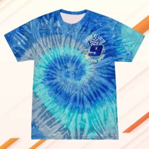 Chase Elliott Store Merch Napa Blue Tie-Dye Tee