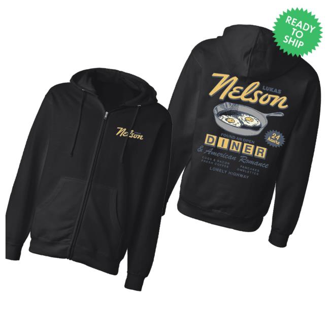 Lukas Nelson Merch Store Lonely Diner Zip Up Hoodie Lukas Nelson Merch Store Lonely Diner Zip Up Hoodie
