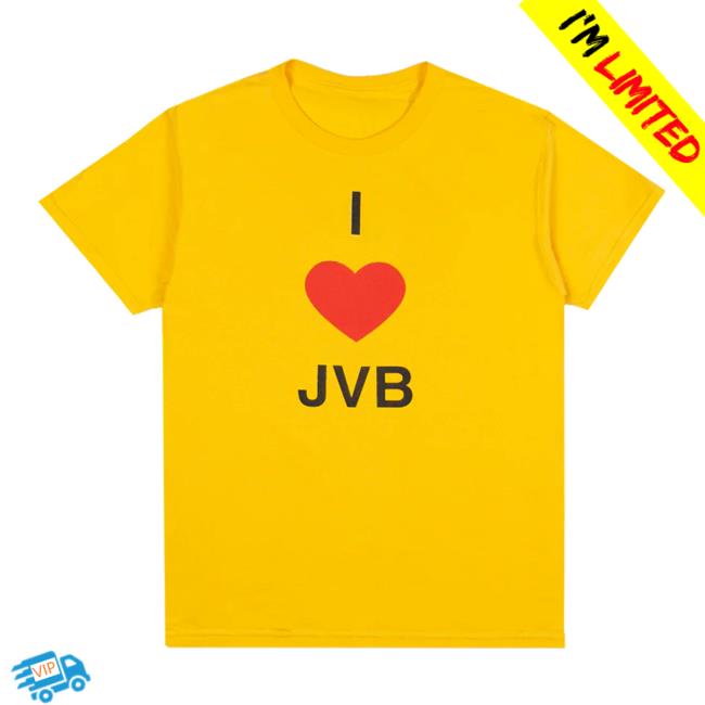 Jvb Store Merch Yellow I Love Jvb Tee Jvb Store Merch Yellow I Love Jvb Tee