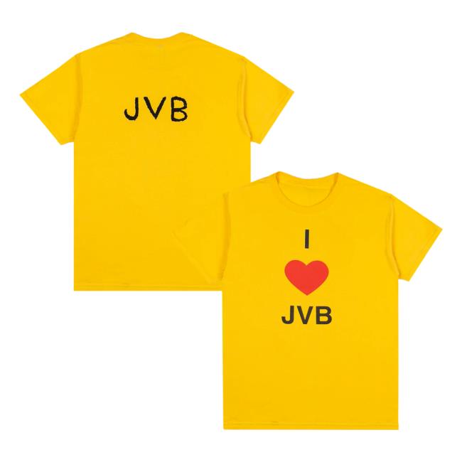 Jvb Store Merch Yellow I Love Jvb Tee Jvb Store Merch Yellow I Love Jvb Tee