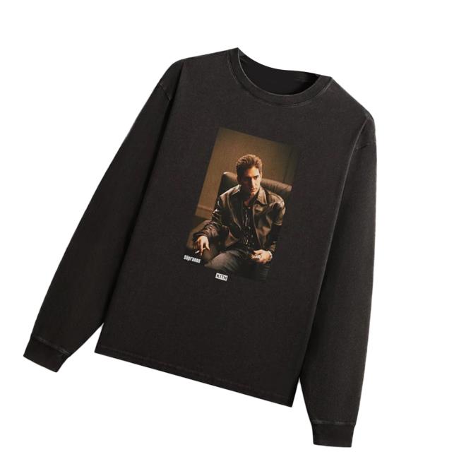 Kith Merch Store Kith For The Sopranos Christopher Vintage Long Sleeve Tee