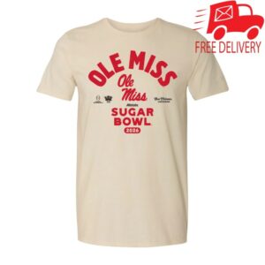 College Football Playoff Store Merch Ole Miss 2026 Allstate Sugar Bowl Bound T-Shirt