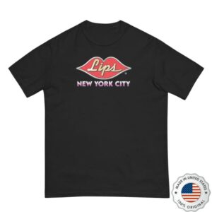Lips New York City Store Merch Unisex Garment Dyed Heavyweight T-Shirt