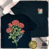 kenny long beach clothing co store merch roses womens black boxy t shirt wepsdD