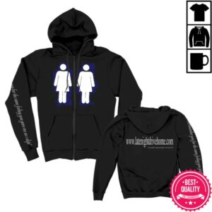 Late Night Drive Home Store Merch Girl Online Zip-Up Hoodie Black