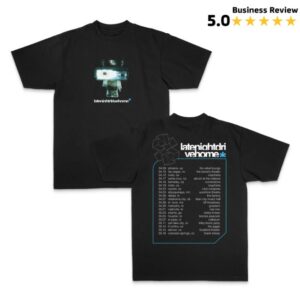 Late Night Drive Home Store Merch Robot Tour T-Shirt Black