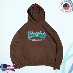 Bloody Sunday Merch Store Thrasher Hoodie Brown