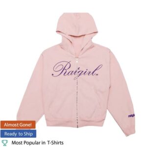 Stray Rats Merch Store Ratgirl Script Zip Hoodie