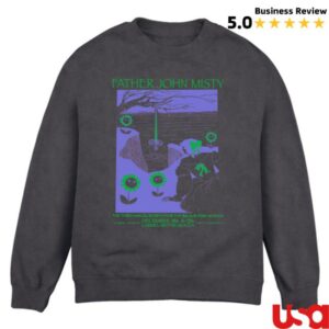 Father John Misty Merch Store Big Sur ’25 Crewneck Black