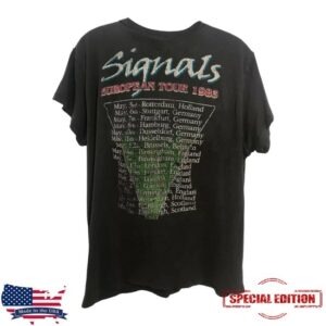 Hot Topic Merch Shop Rush European Tour 1985 T-Shirt